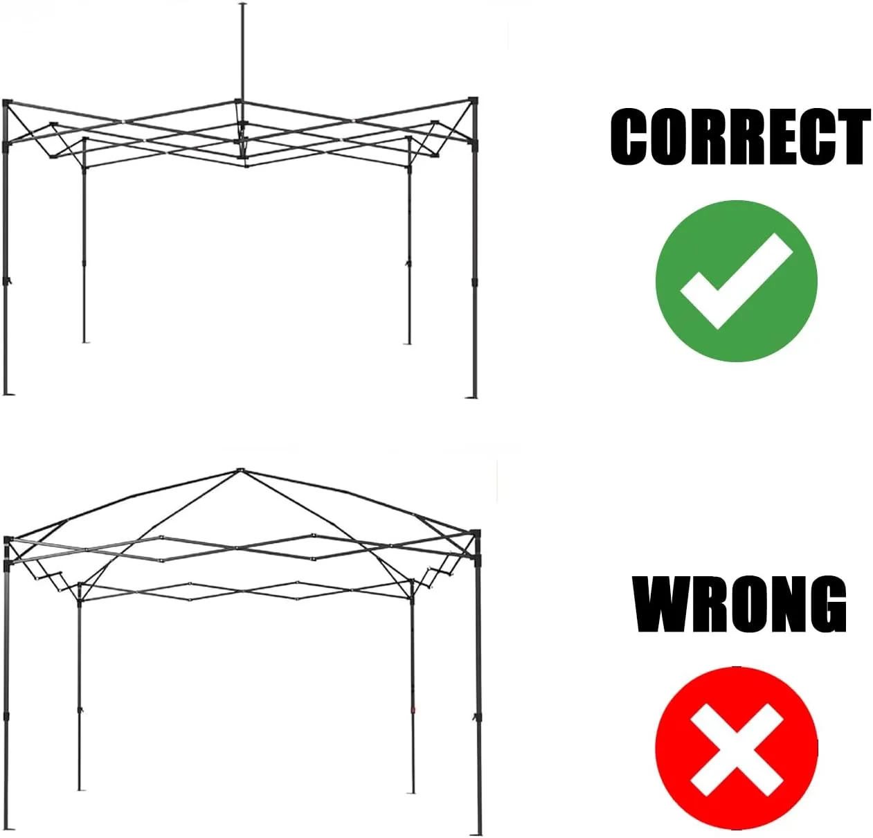 10 x 10 Canopy Replacement Top Large Frame Pop Up Canopy Replacement Top 10 x 10 (Blue)