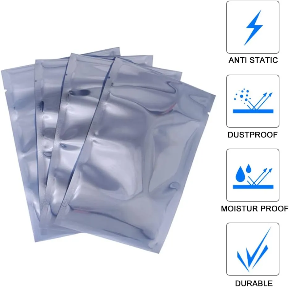 10Pcs Open Top Anti Static Bags 15.75x19.69in Extra Large ESD Shielding Bag with Static-Free Stickers for Computer Electronics