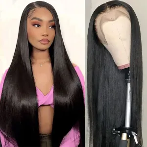 13x6 Lace Front Wigs Human Hair Pre Plucked with Baby Hair HD Lace Frontal wigs Human Hair 180% Density Virgin Human Hair Straight Wigs for Women