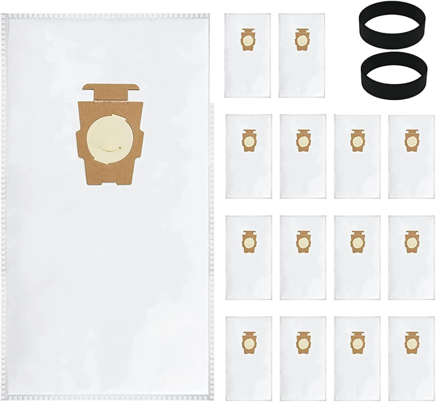15 PACK Vacuum Cleaner Dust Bags and 2 Belts Compatible with Kb 204811, 204814, 205811 Style F, HEPA Filter Plus Bags for All Generation G3 G4 G5 G6 G7 G8 G9 G10 G11 G12, Ultimate Vacuum Bags