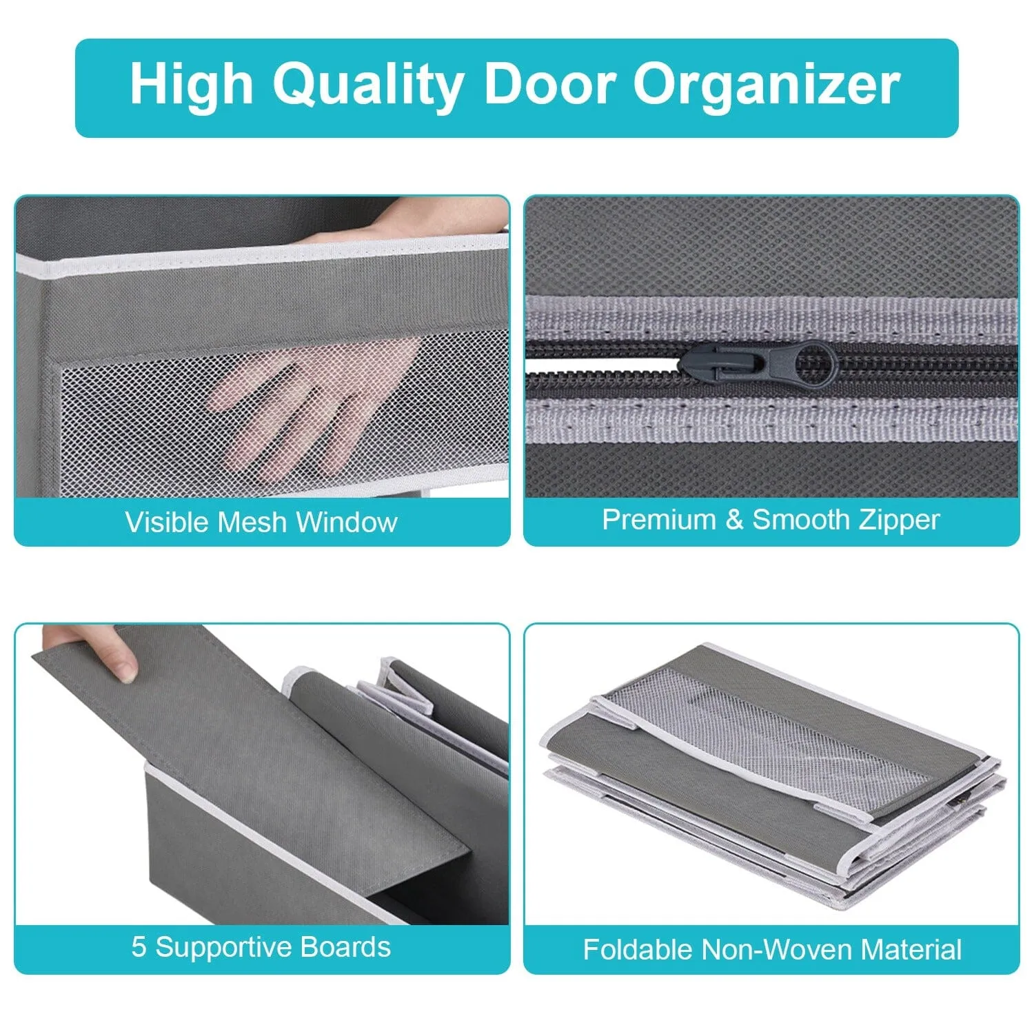 2-Piece: Over the Door Organizer 6-Tier Hanging Basket