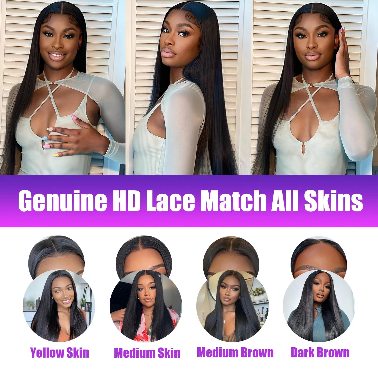28 Inch 13x6 Lace Front Wigs Human Hair 200 Density Straight HD Lace Frontal Wigs Human Hair Pre Plucked with Baby Hair Glueless Wig Brazilian Virgin Straight Wigs Human Hair for Women Natural Color