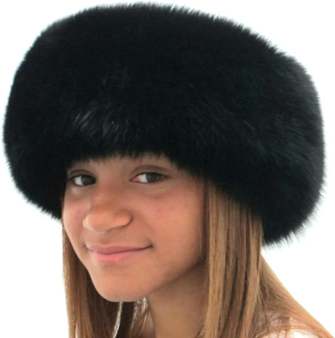 4 inches Regular Width Fox Headband/Neck Warmer