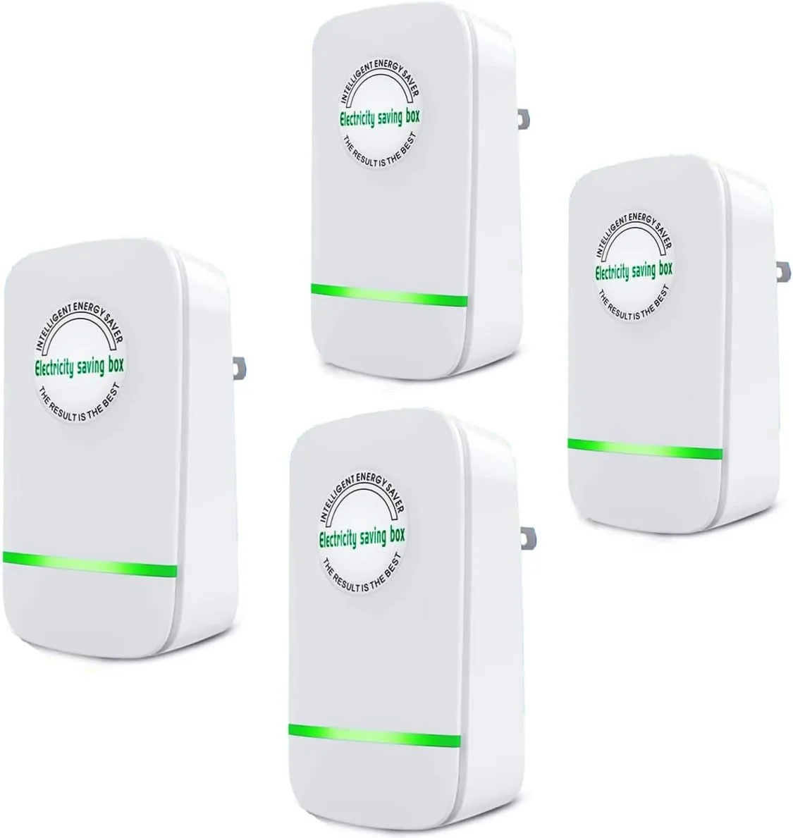 4 Pack Pro Electricity Saving Box - Smart Office & Household Device, Reduces Energy Costs, US Plug 90V-250V 30KW