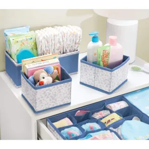 4-Piece Accessory Fabric Storage Organizer - Blue/Gray