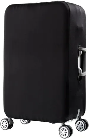 7-Mi Suitcase Cover Spandex Travel Luggage Covers Organizers Trolley Protector Fits 31 to 32 Inch Baggage Case Sleeve Black