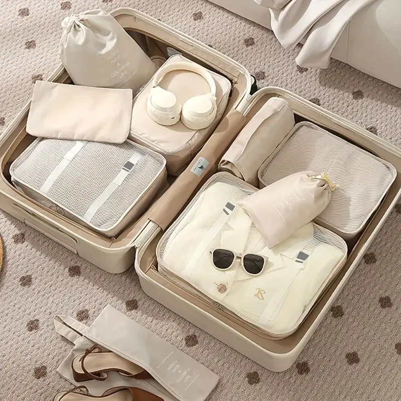 7 PCS Travel Luggage Organizers Bag | For All Kinds Of Clothes & Accessories (Multi-Color)