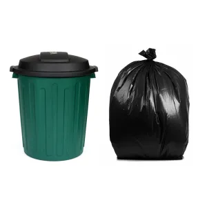 76L Garbage Bags Heavy Duty Kitchen Rubbish Bin Liners Large Plastic Bags Black