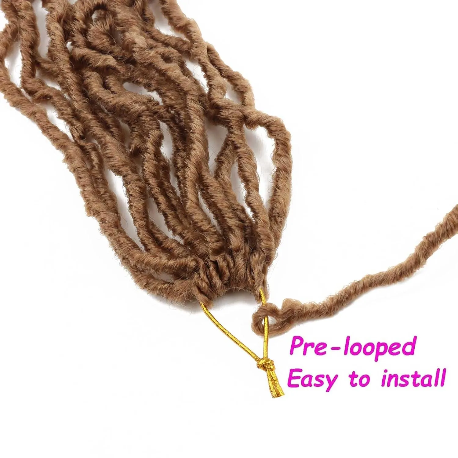 8 Packs 24 Inch Faux Locs Crochet Hair for Butterfly Locs Distressed Soft Locs Crochet Hair for Women (24 Inch(Pack of 8), 27#)