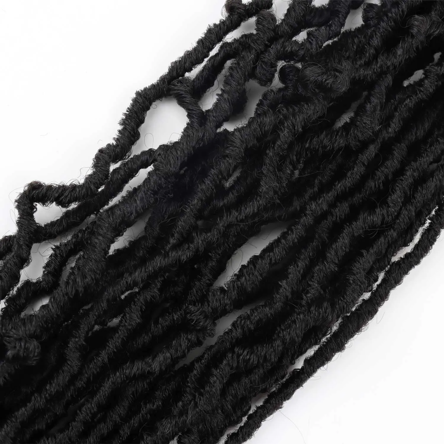 8 Packs 24 Inch Faux Locs Crochet Hair for Butterfly Locs Distressed Soft Locs Crochet Hair for Women (24 Inch(Pack of 8), 2#)