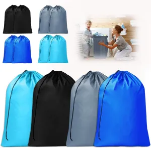 8 Pcs 27‘x40’ Extra Large Laundry Bags with Drawstring Closure Heavy Duty Organizer,Travel Laundry Bags,eusable Heavy Duty Laundry Bags for Basket Use College Dorm Camping Home (Bright Colours)