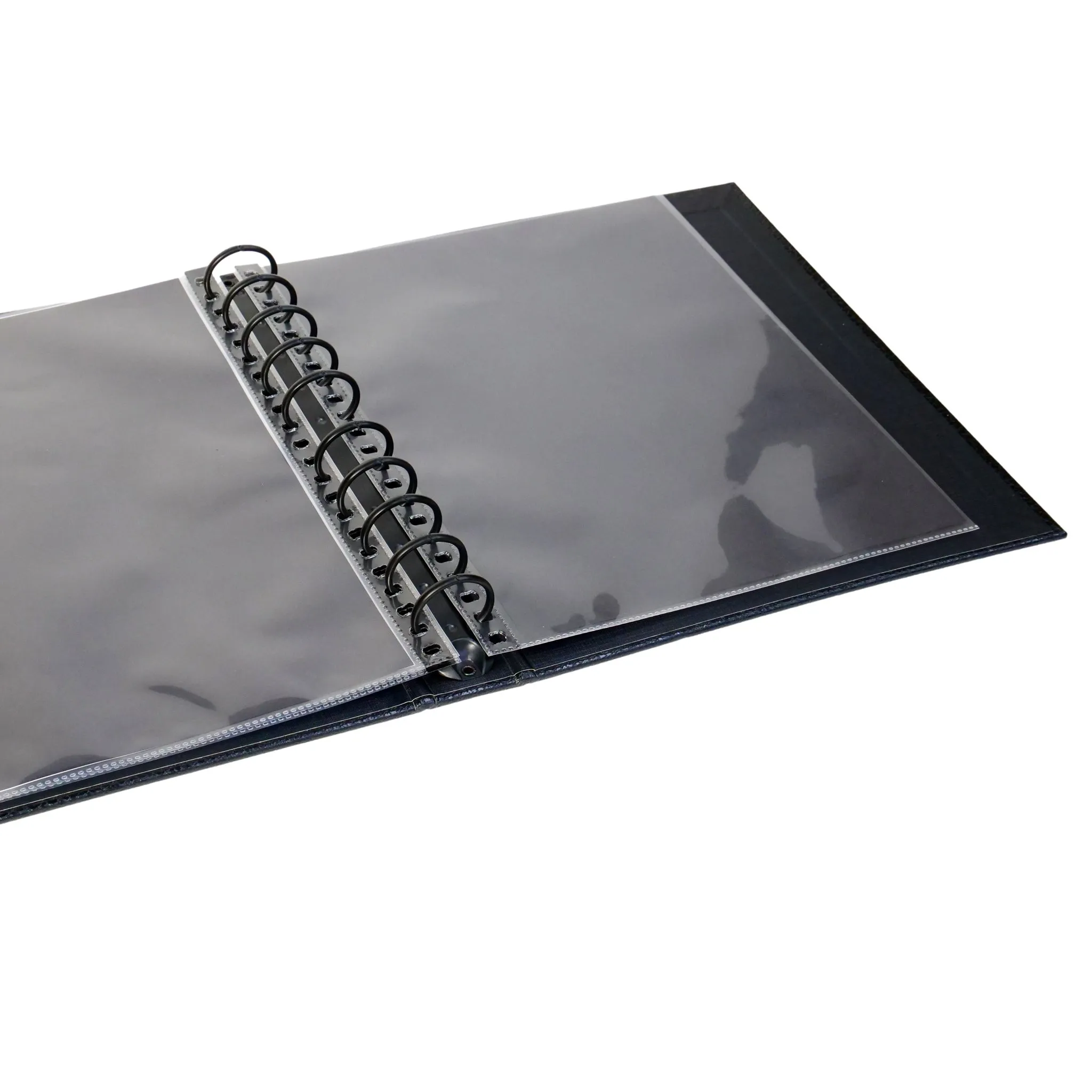 8.5" x 11" Professional Textured Hardcover Portfolio Book - Multiring Binder with 10 Archival Pages (Expandable to 30)