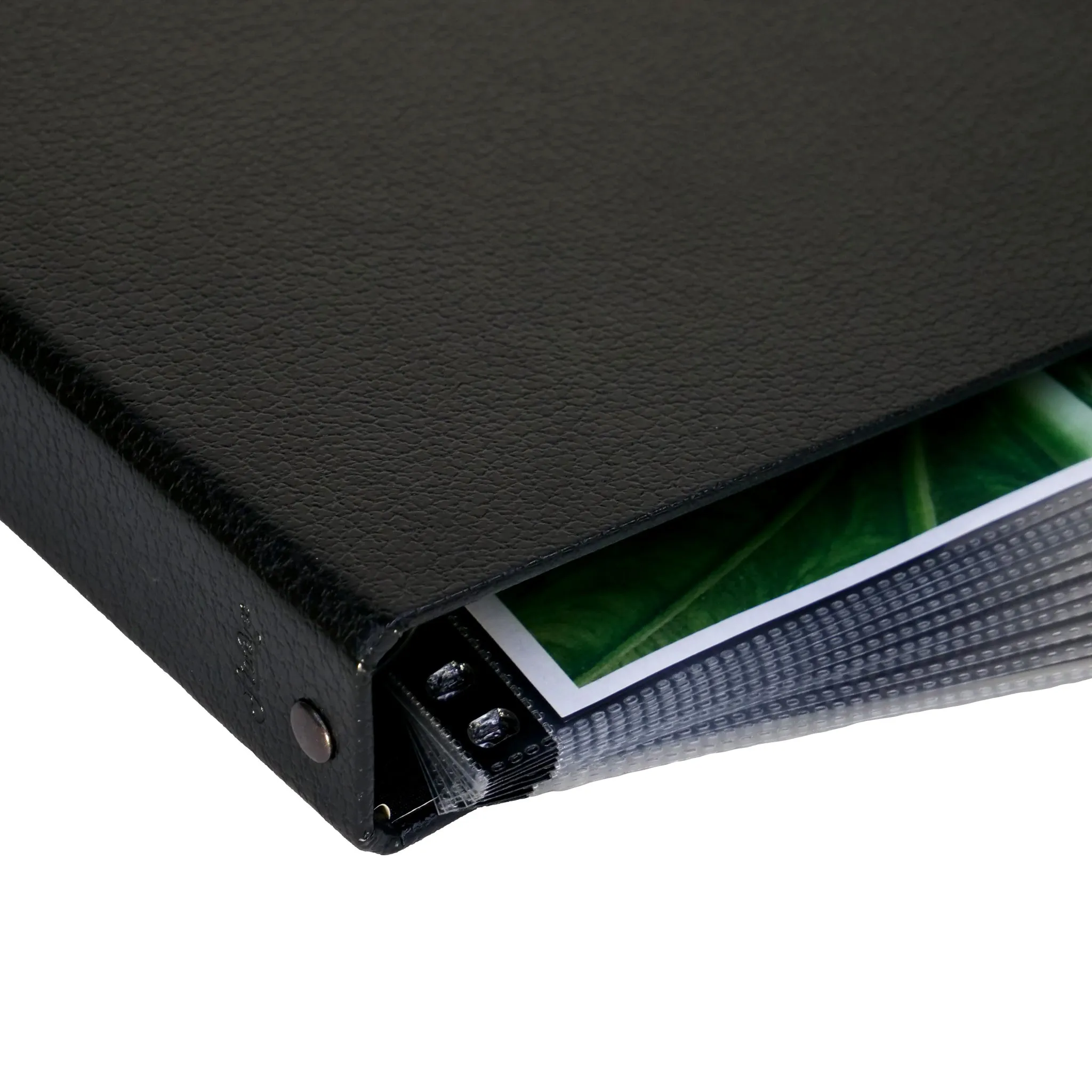 8.5" x 11" Professional Textured Hardcover Portfolio Book - Multiring Binder with 10 Archival Pages (Expandable to 30)