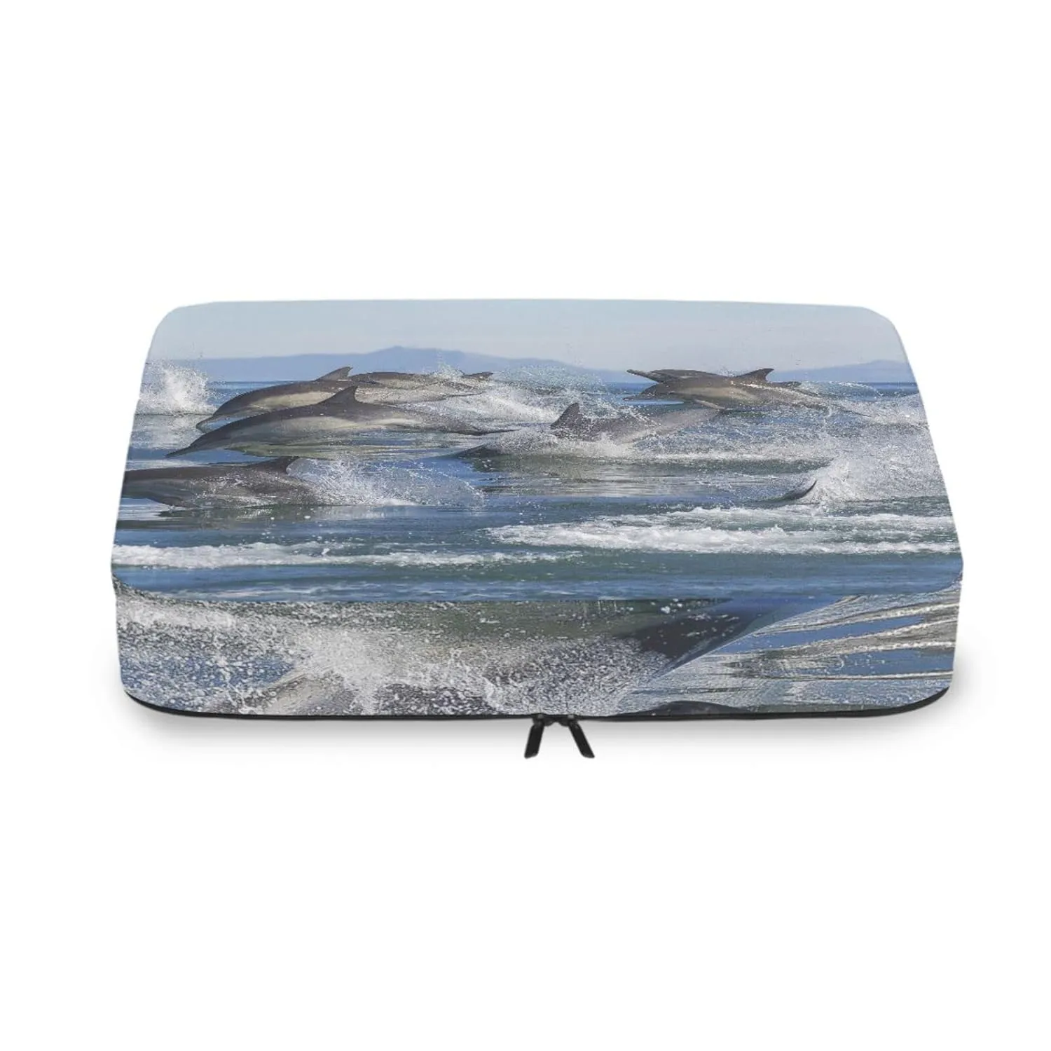 A Group of Dolphins with Long Beaks Jumped out of the Water4 Set Packing Cubes, 600D Oxford Cloth Toiletry Bag, Travel Packing Organizers
