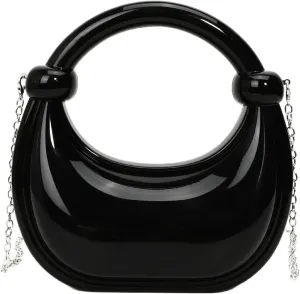 Acrylic Box Handbag Women good Evening Clutch Chain Shoulder Strap Marble Metallic Color