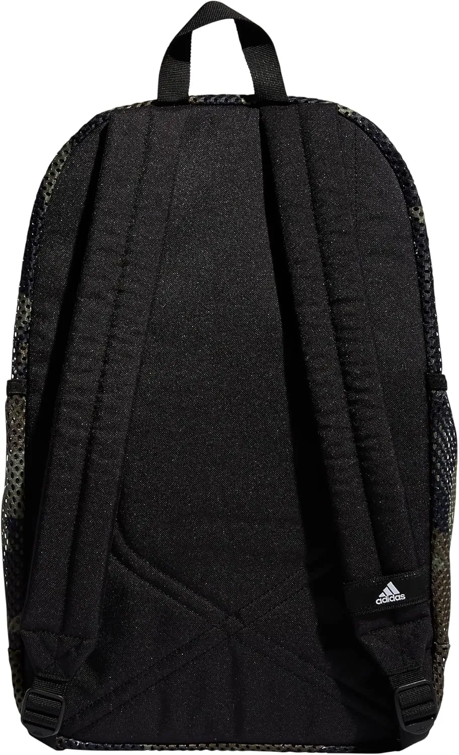 adidas Hermosa Mesh Backpack, See-Through Transparent Clear Festival Bag, Core Camo Legacy Green/2.0, One Size