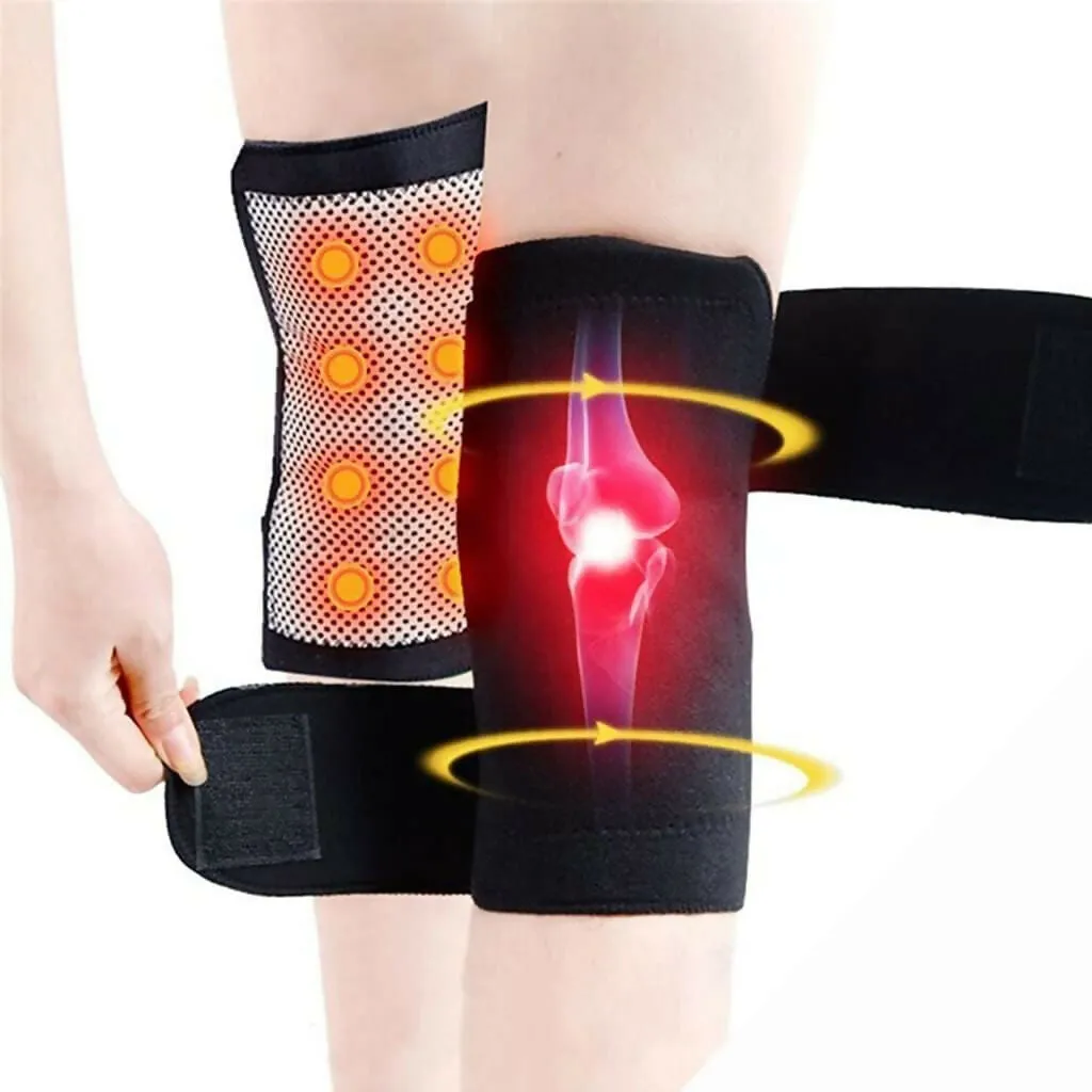 Adjustable Self-Heating Magnetic Therapy Knee Brace (1 Pc)