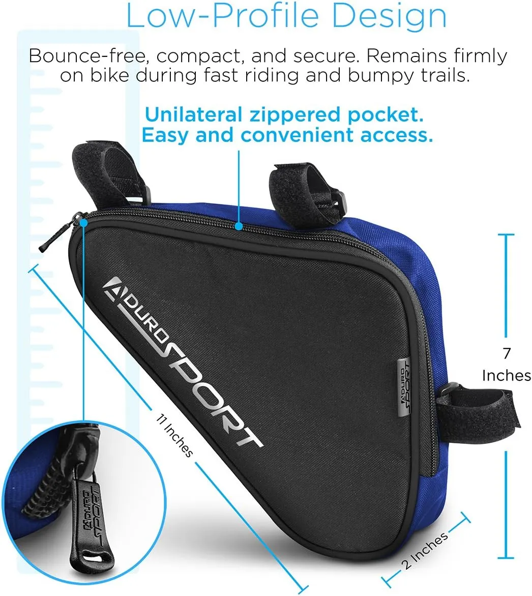 Aduro Sport Bicycle Bike Storage Bag Triangle Saddle Frame Pouch for Cycling