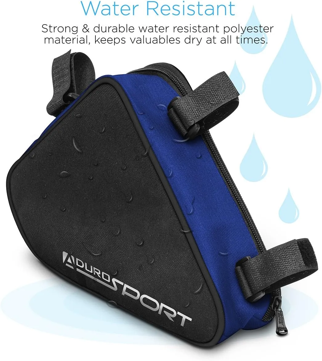 Aduro Sport Bicycle Bike Storage Bag Triangle Saddle Frame Pouch for Cycling