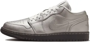 Air Jordan 1 Low SE Women's Shoes (HQ3529-099, Metallic Zinc/Summit White/Velvet) Size 9