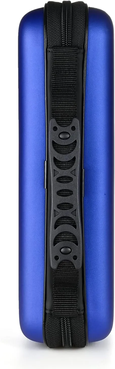 alavisxf xx CD Case, 96 Capacity EVA Protective Blu-ray DVD Case Portable Zipper CD Case Holder Disc Storage Organizer Wallet Bag for Car Home Travel (96 Capacity, Blue96)
