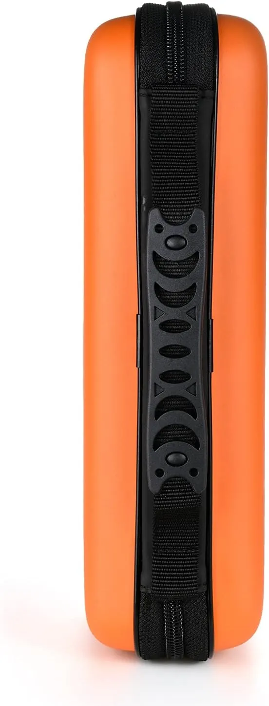 alavisxf xx CD Case, 96 Capacity EVA Protective Blu-ray DVD Case Portable Zipper CD Case Holder Disc Storage Organizer Wallet Bag for Car Home Travel (96 Capacity, Orange96)