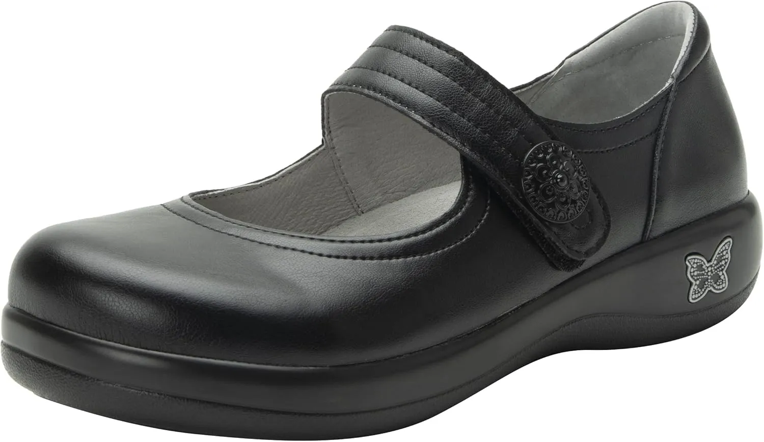 Alegria Women's Kourtney Professional Nursing and Healthcare Adjustable Mary Jane Slip-On Closed Back Clog