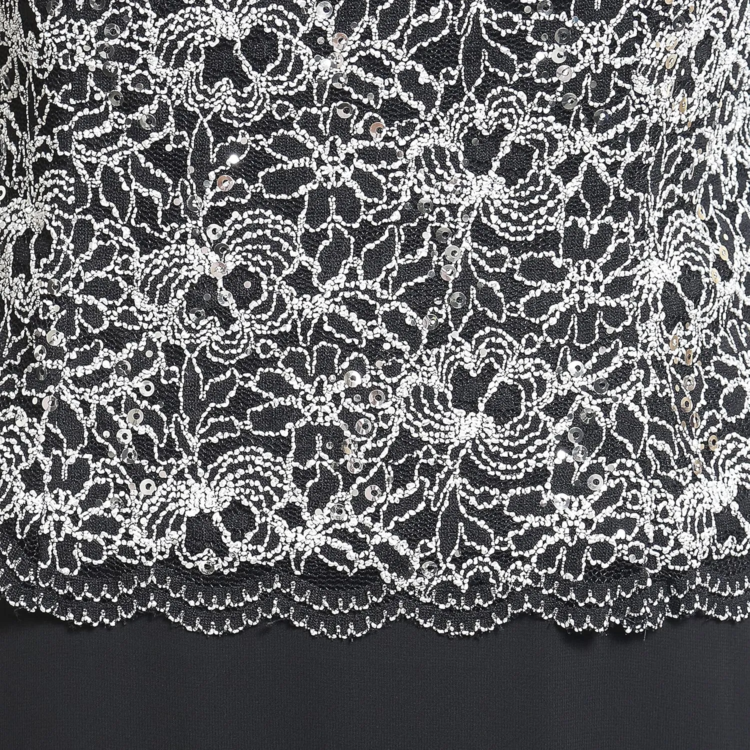 Alex Evenings Women's 3/4 Sleeve Stretch Lace Bodice One Piece Mother of The Bride Dress (Petite and Regular Sizes)