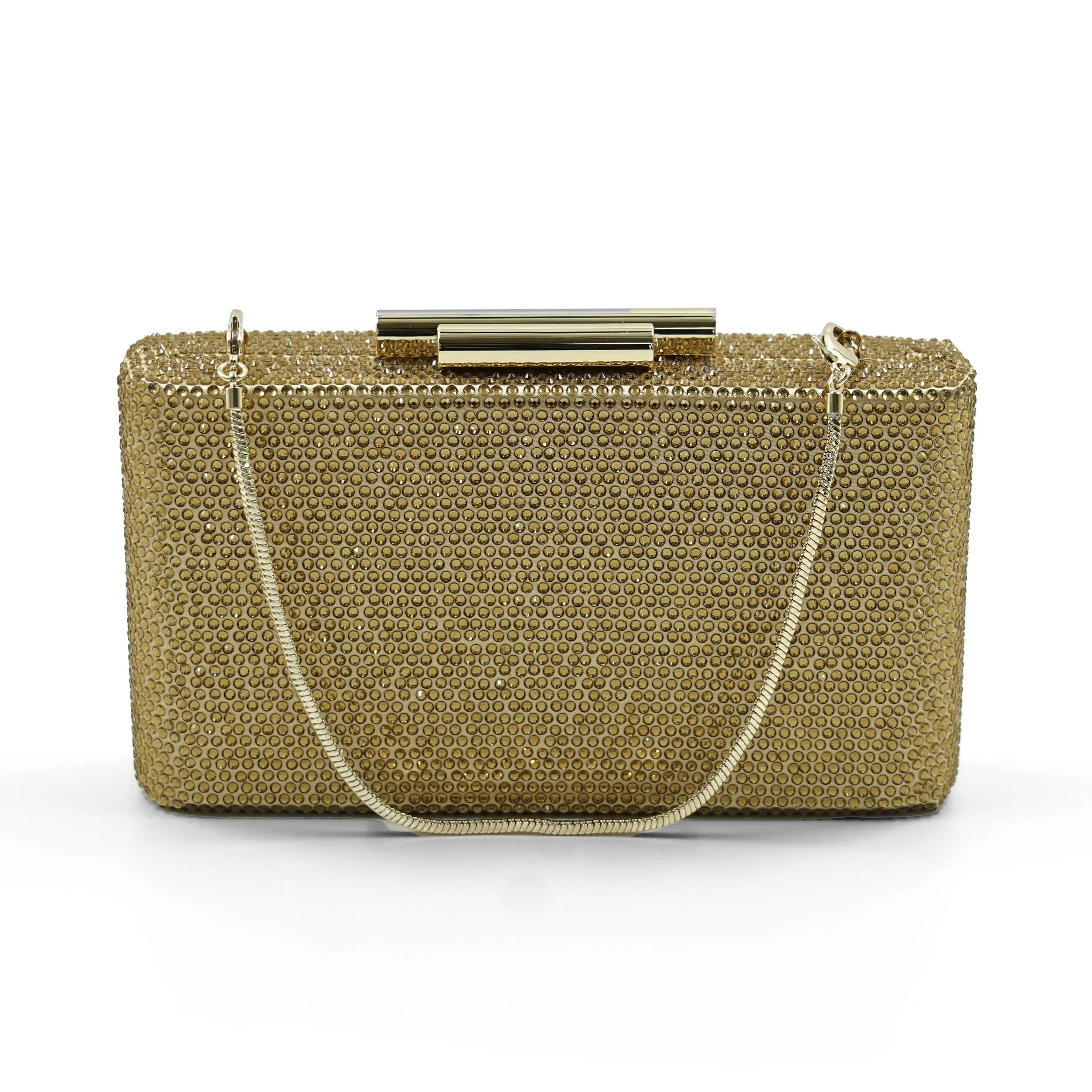 Alexa Crystal Clutch (Gold)