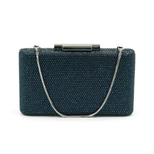 Alexa Crystal Clutch (Midnight Blue)