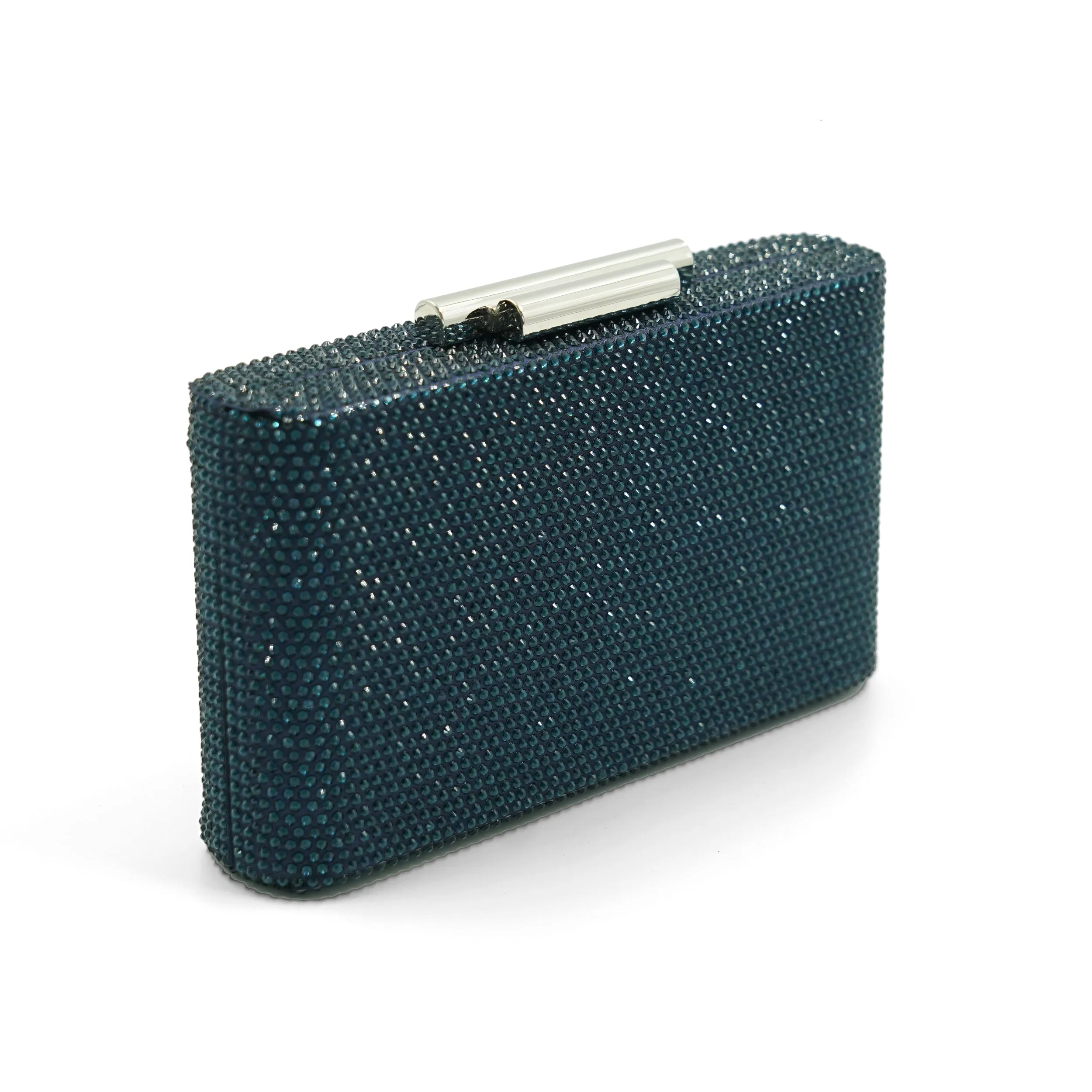 Alexa Crystal Clutch (Midnight Blue)