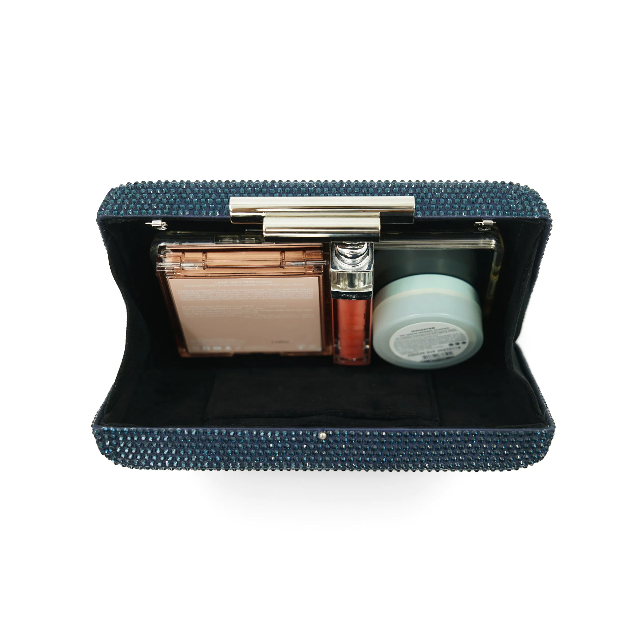 Alexa Crystal Clutch (Midnight Blue)