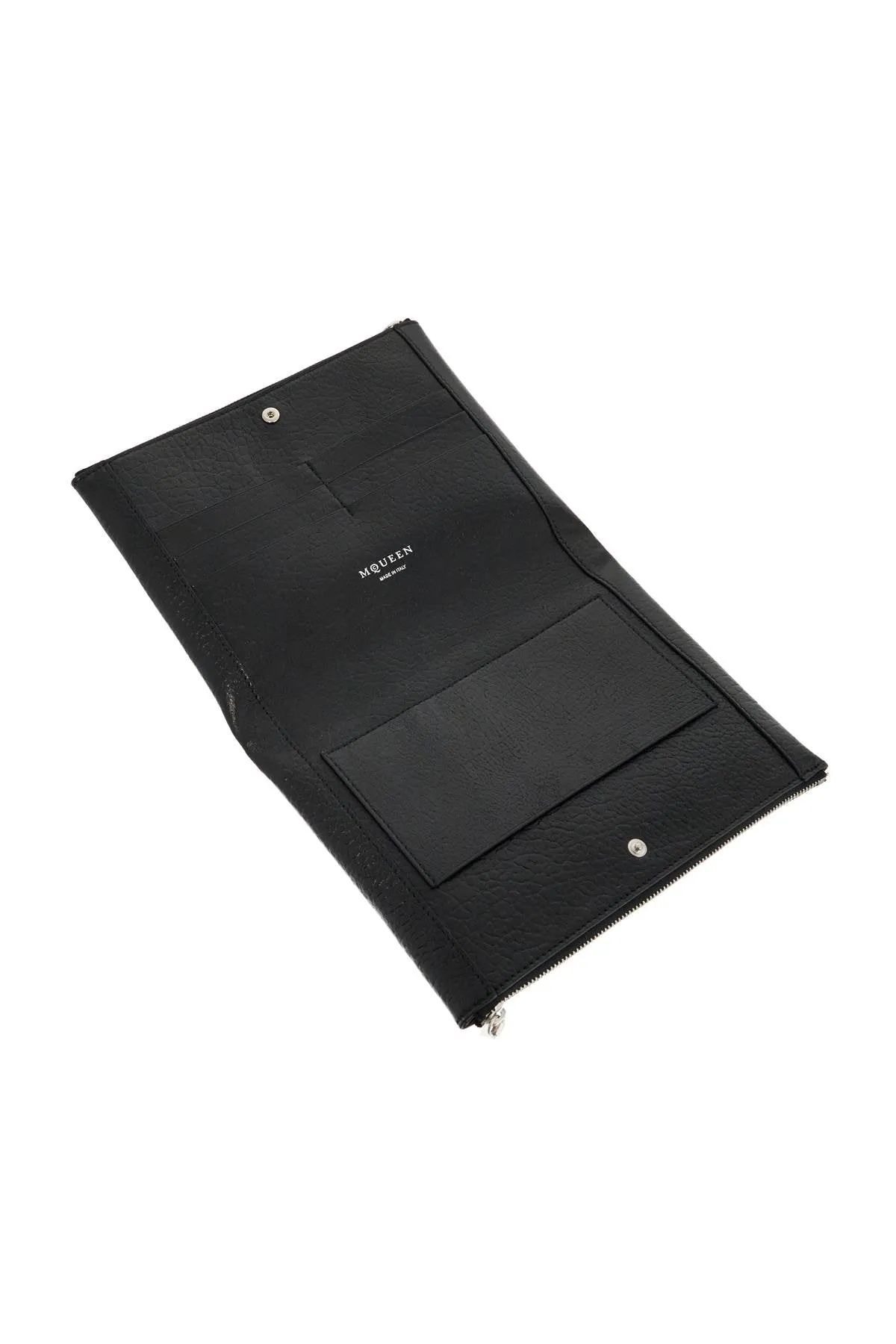Alexander McQueen Cross-Bar Pouch: Luxurious Calfskin Clutch