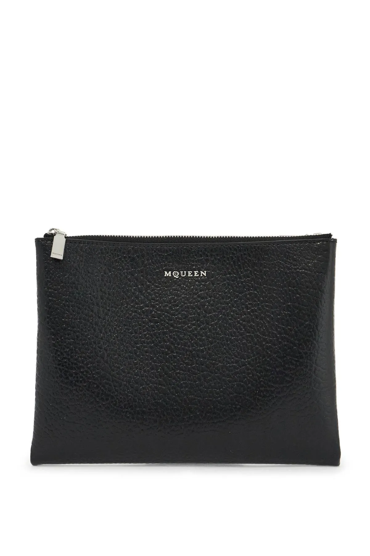 Alexander McQueen Cross-Bar Pouch: Luxurious Calfskin Clutch