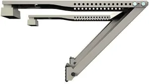 Alpine Hardware American Owned Universal Window Air Conditioner & Heat Pump Bracket Heavy-Duty Window AC Support-Support Air Conditioner Up to 180lbs for 12000 BTU AC to 24000 BTU AC Units Heavy Duty
