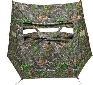 ALPS OutdoorZ Dash Camo Panel Hunting Blind with Hybrid 2 Person Ground Pop Up Design for Quick Deployment, Wide Window, and Interior Mesh Pocket
