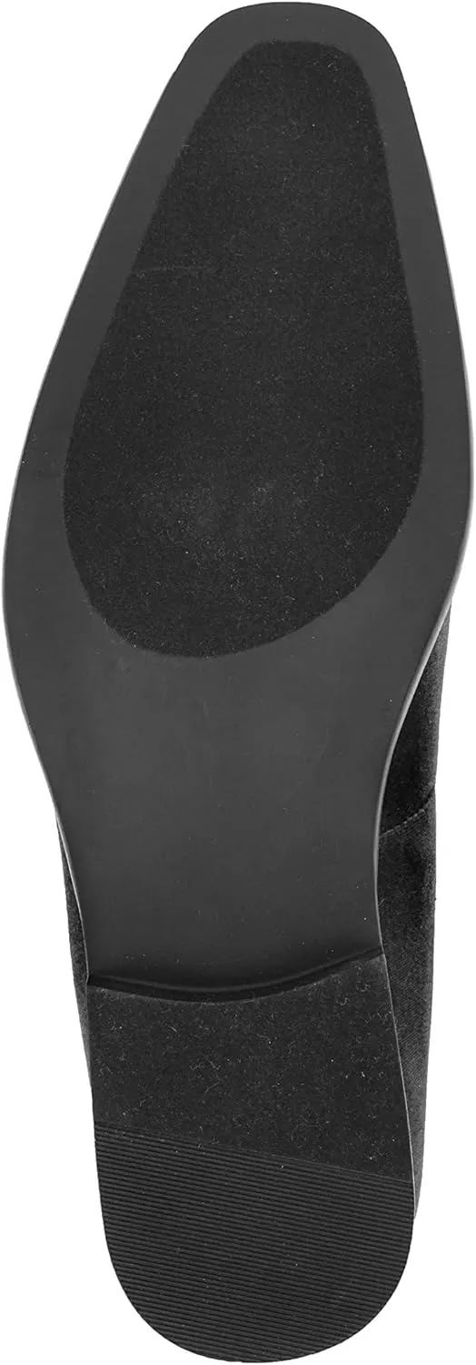 Amali Aller, Mens Casual Shoes - Loafers Men Slip on Shoes - Man Made Velvet Men's Slippers with Metal and Knitted Buckle - Mens Tuxedo Shoes