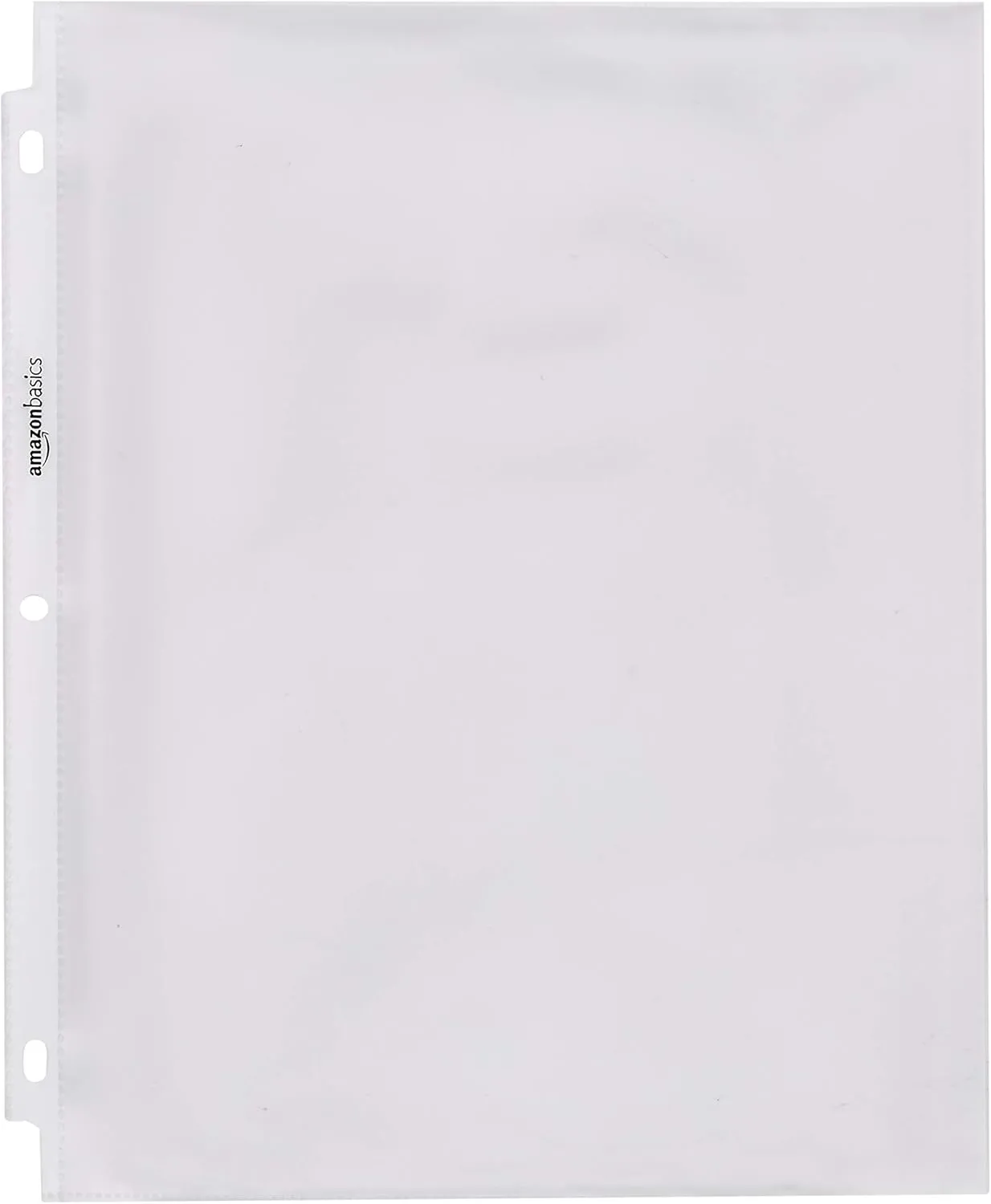 Amazon Basics Sheet Protector -Polypropylene- Heavy Duty, Non-Glare, 500-Pack, Clear