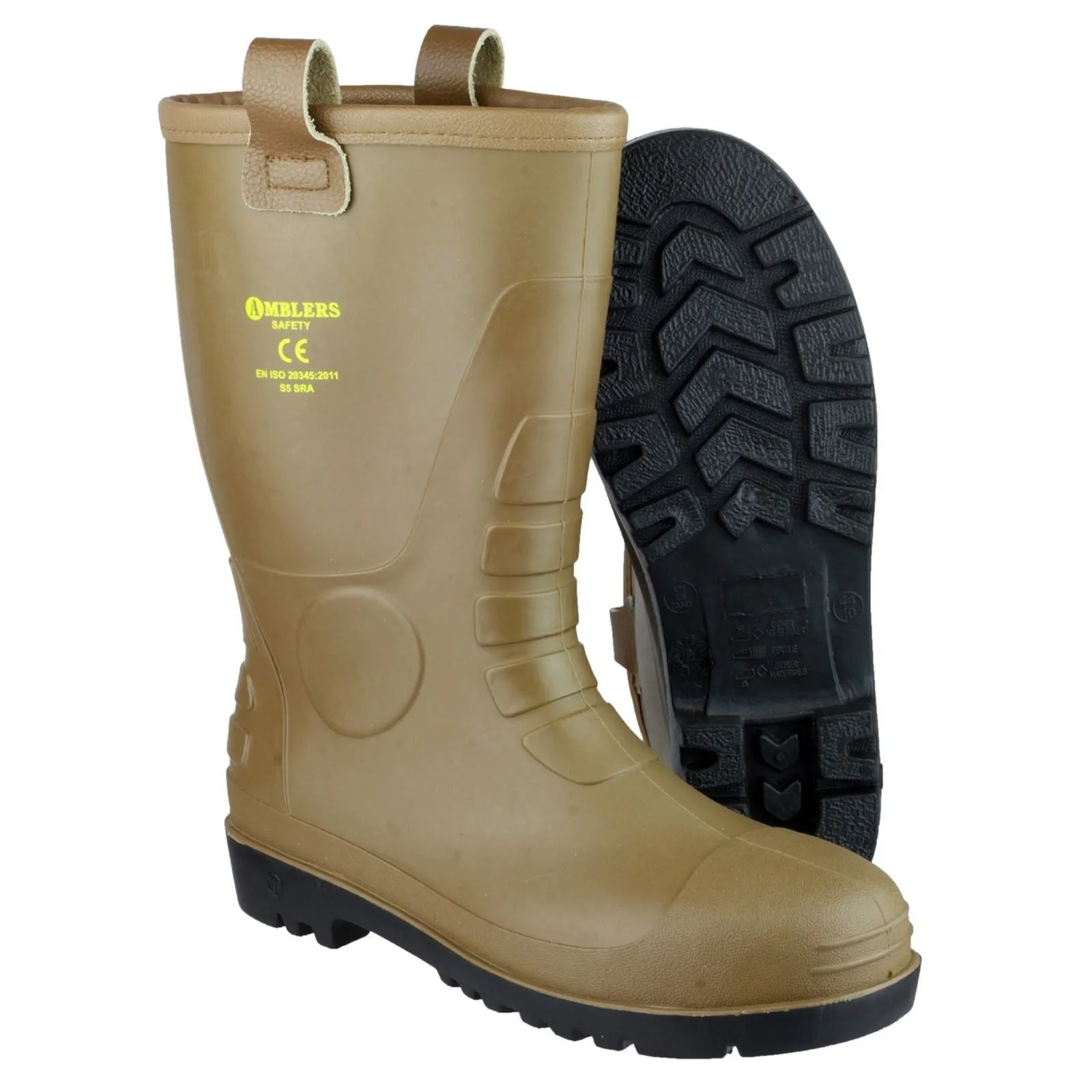 Amblers Safety FS95 PVC Tan Wellington Boots