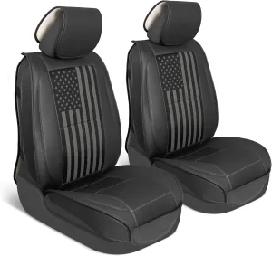American Black Flag Seat Covers for Trucks, Cars, & SUV - Napa Leather US Car Seat Covers American Flag Truck Accessories - Car Seat Cover American Flag Car Accessories Car Seat Protector