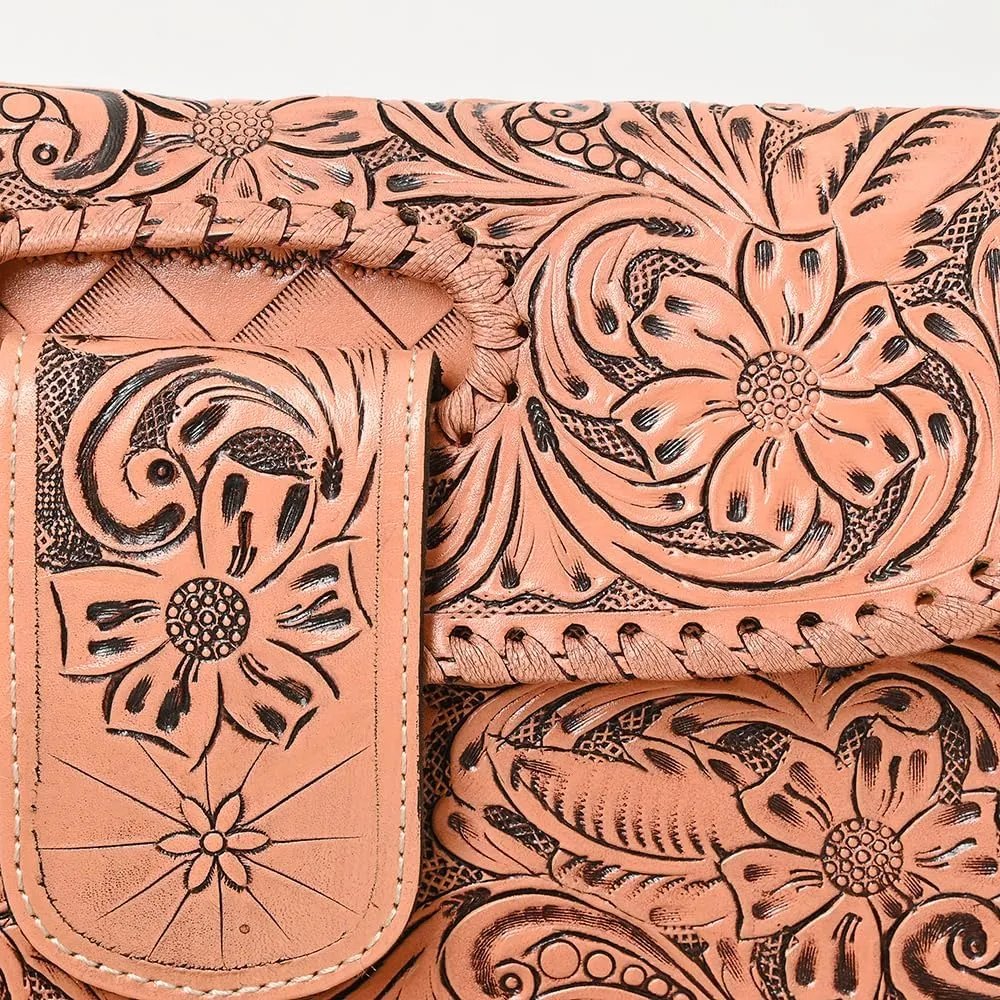 American Darling Wallet Hand Tooled Genuine Leather Women Bag Western Handbag Purse
