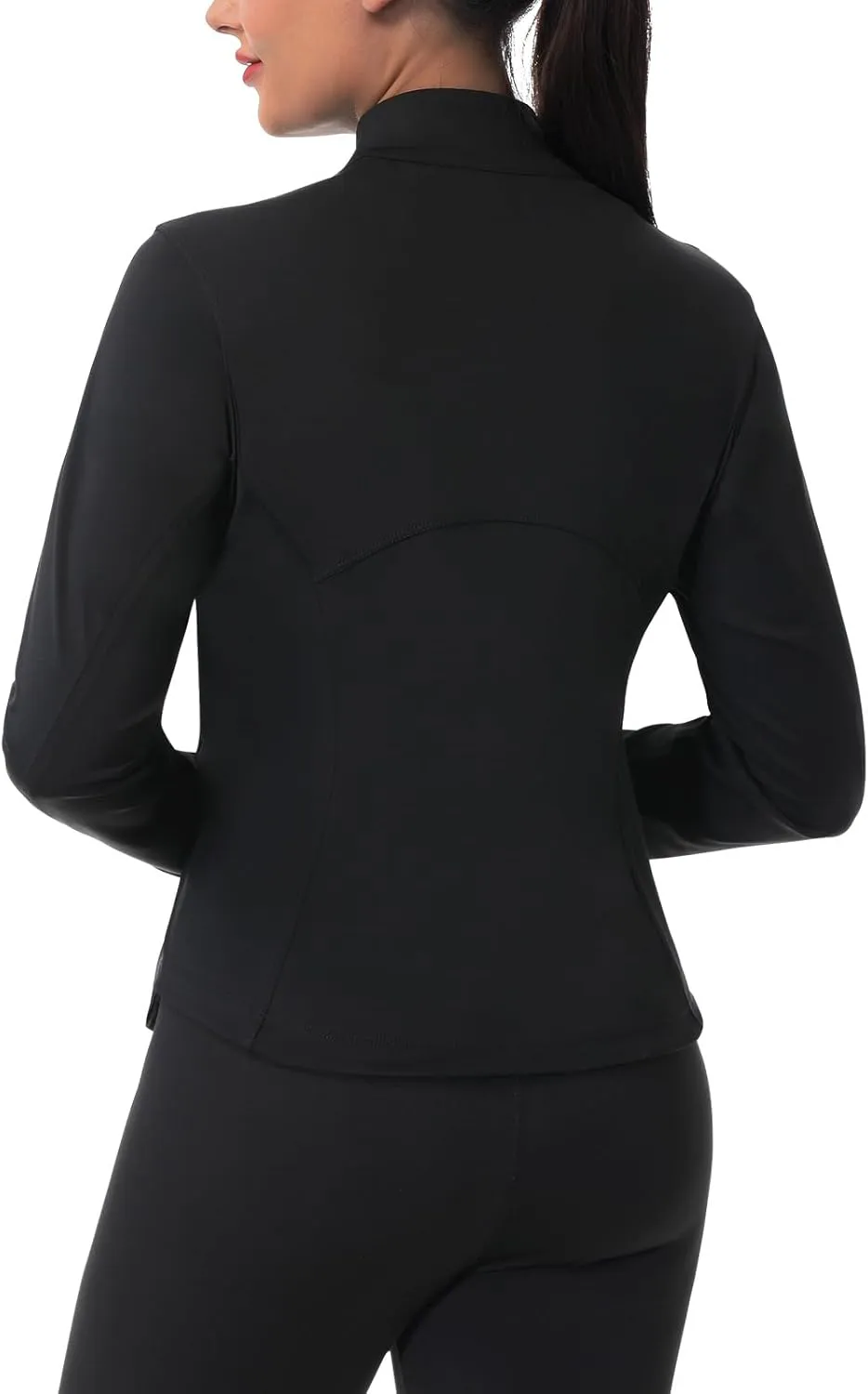 ANIVIVO Women's Zip Up Workout Jackets Athletic Running Jackets Slim Fit Lightweight Yoga Jacket with Pockets