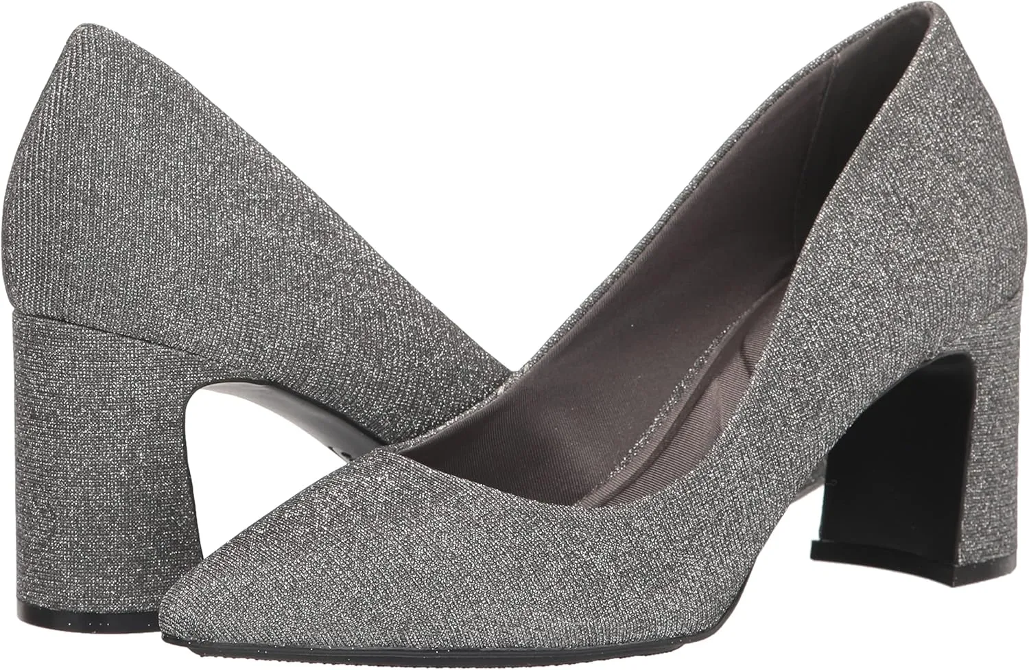 Anne Klein Womens Benedette Padded Insole Faux Leather Pumps
