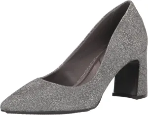 Anne Klein Womens Benedette Padded Insole Faux Leather Pumps