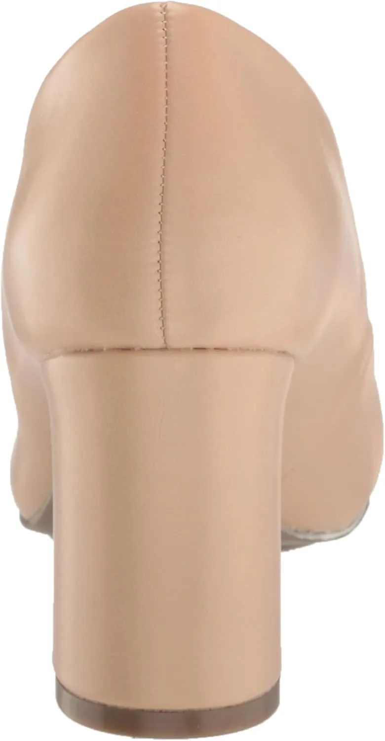 Anne Klein Womens Benedette Padded Insole Faux Leather Pumps