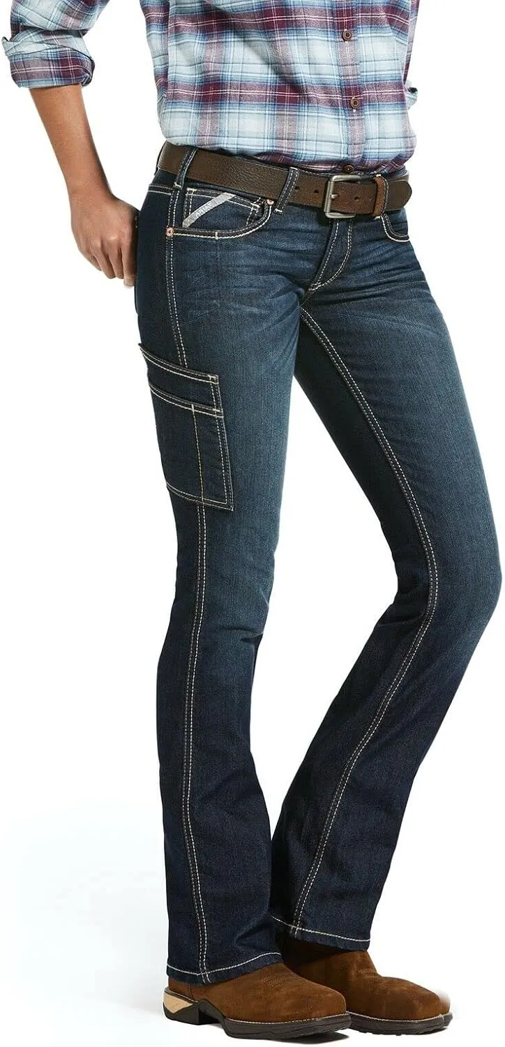ARIAT Women's Rebar Durastretch Riveter Boot Cut Jean