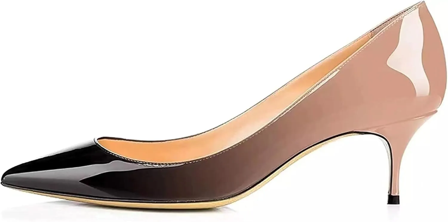 Axellion Women's 2.5IN High Heels Stiletto Pumps Pointed Toe Dress Wedding Shoes, Comfortable & Elegant for Work, Prom, and Evening Events