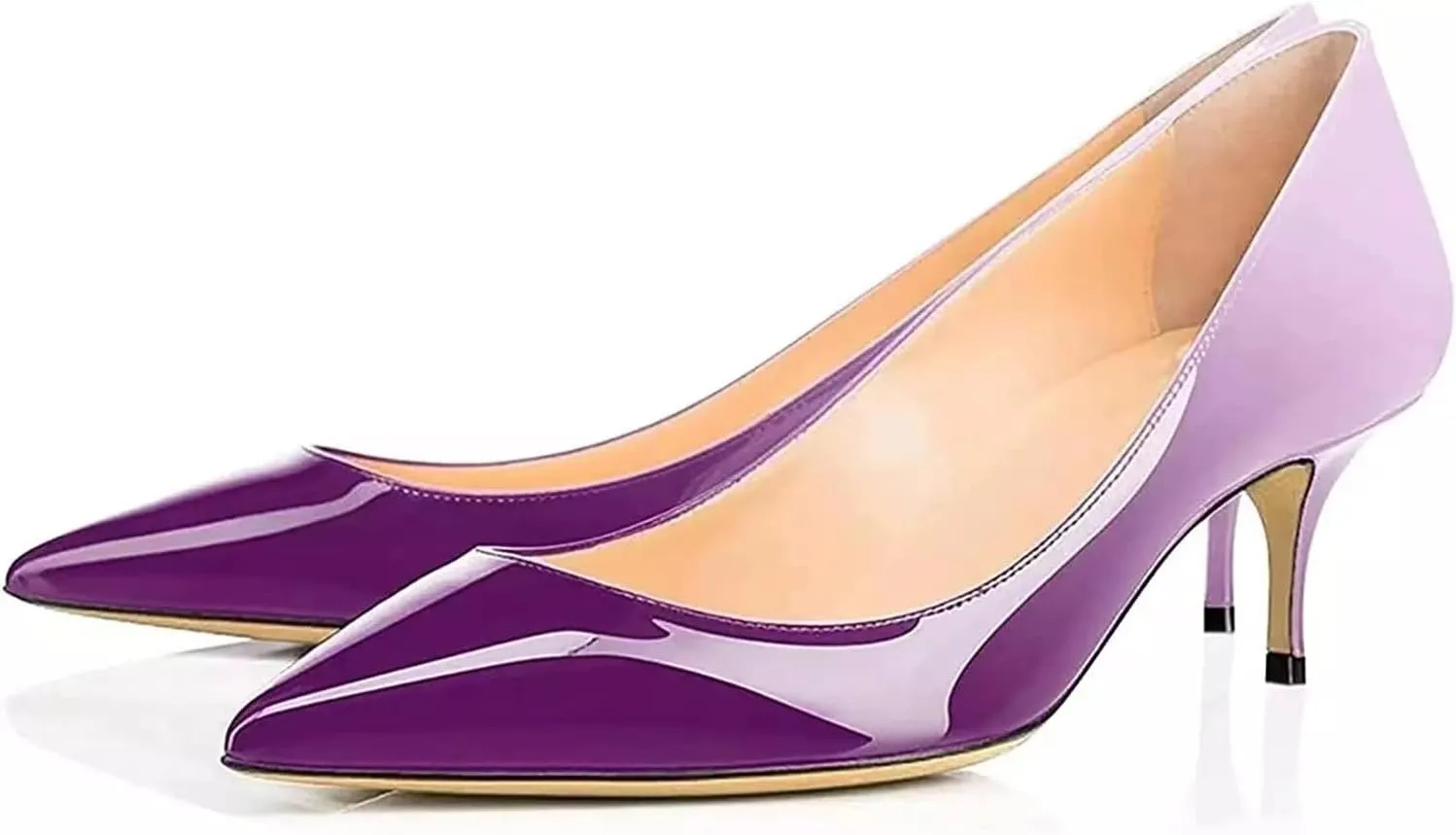 Axellion Women's 2.5IN High Heels Stiletto Pumps Pointed Toe Dress Wedding Shoes, Comfortable & Elegant for Work, Prom, and Evening Events