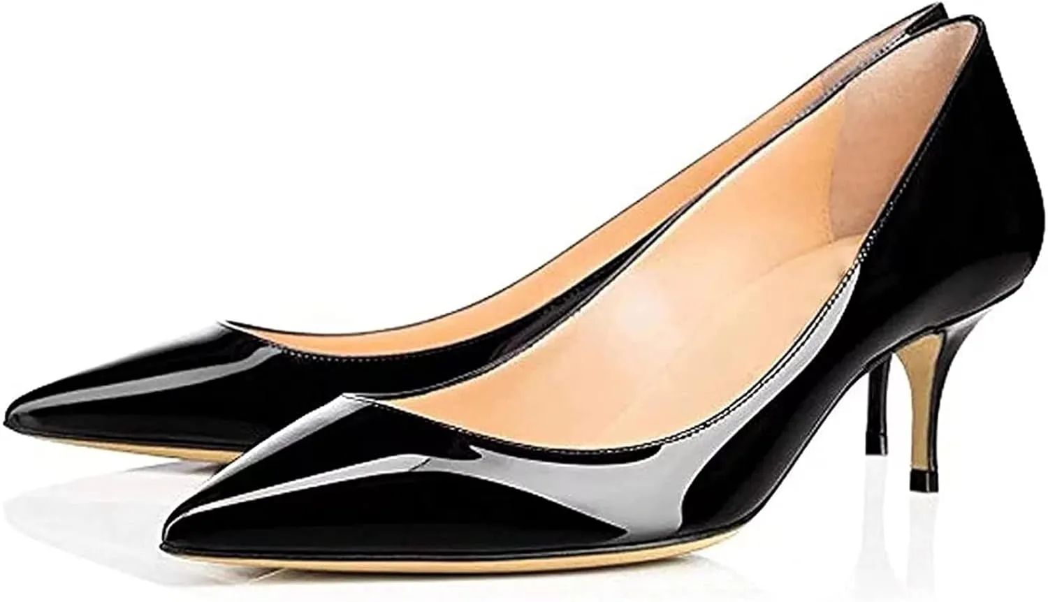Axellion Women's 2.5IN High Heels Stiletto Pumps Pointed Toe Dress Wedding Shoes, Comfortable & Elegant for Work, Prom, and Evening Events