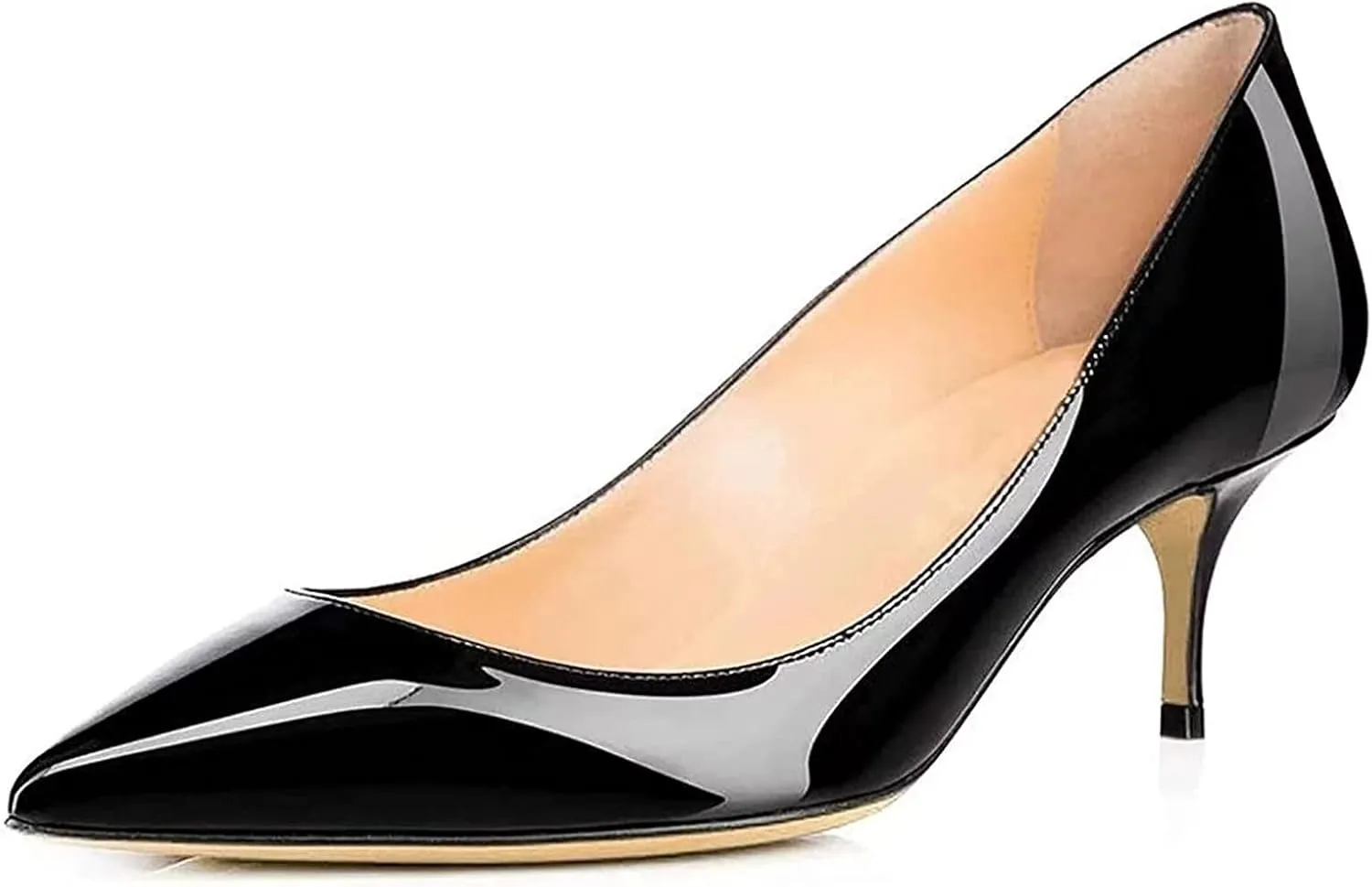 Axellion Women's 2.5IN High Heels Stiletto Pumps Pointed Toe Dress Wedding Shoes, Comfortable & Elegant for Work, Prom, and Evening Events